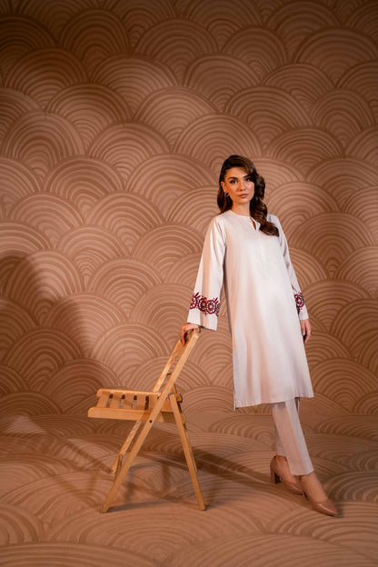 Nishat Linen - 2 Piece - Embroidered Suit - PW23-01