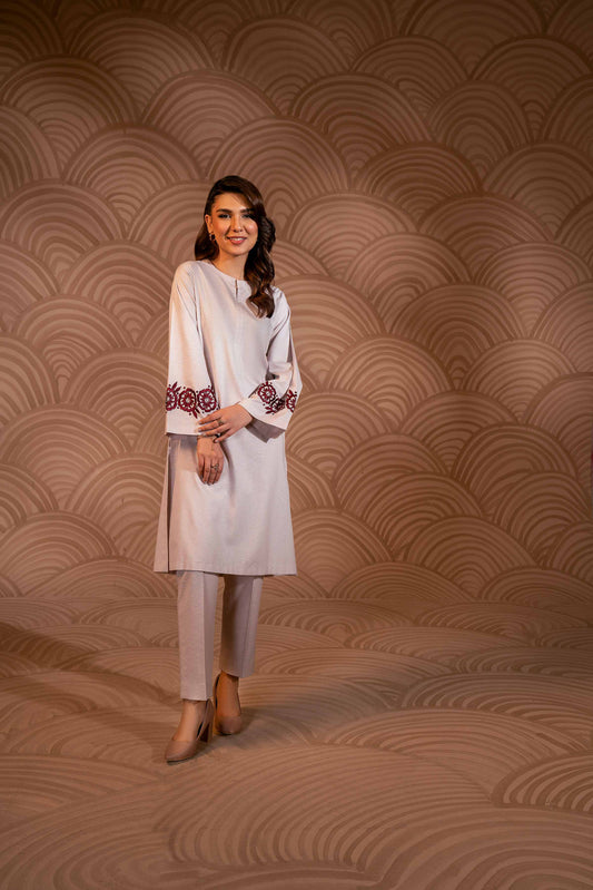 Nishat Linen - 2 Piece - Embroidered Suit - PW23-01