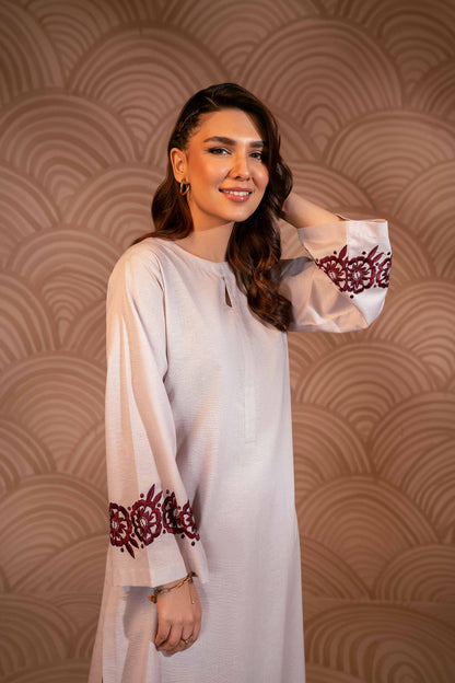 Nishat Linen - 2 Piece - Embroidered Suit - PW23-01