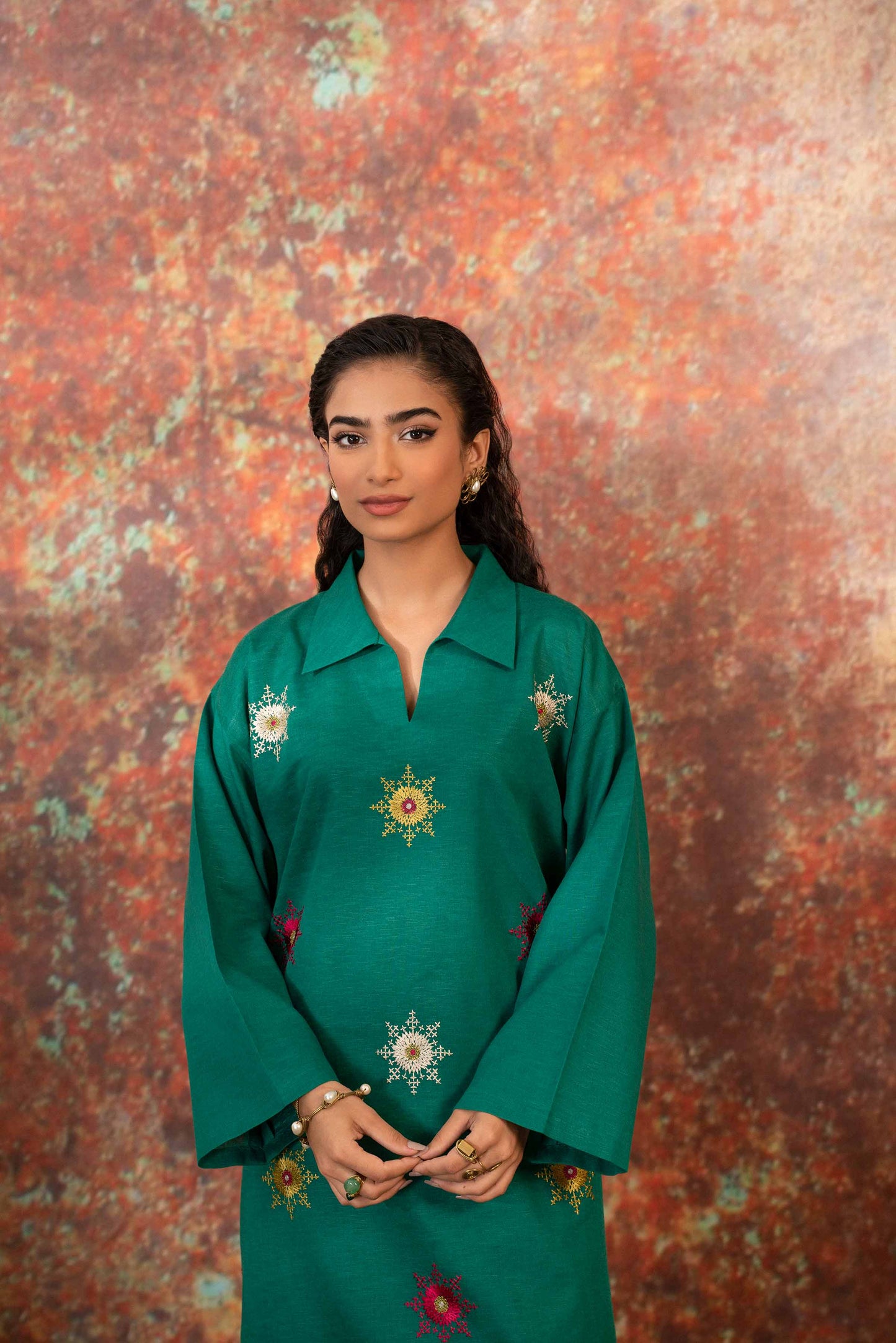 Nishat Linen - 2 Piece - Embroidered Suit - PW23-02