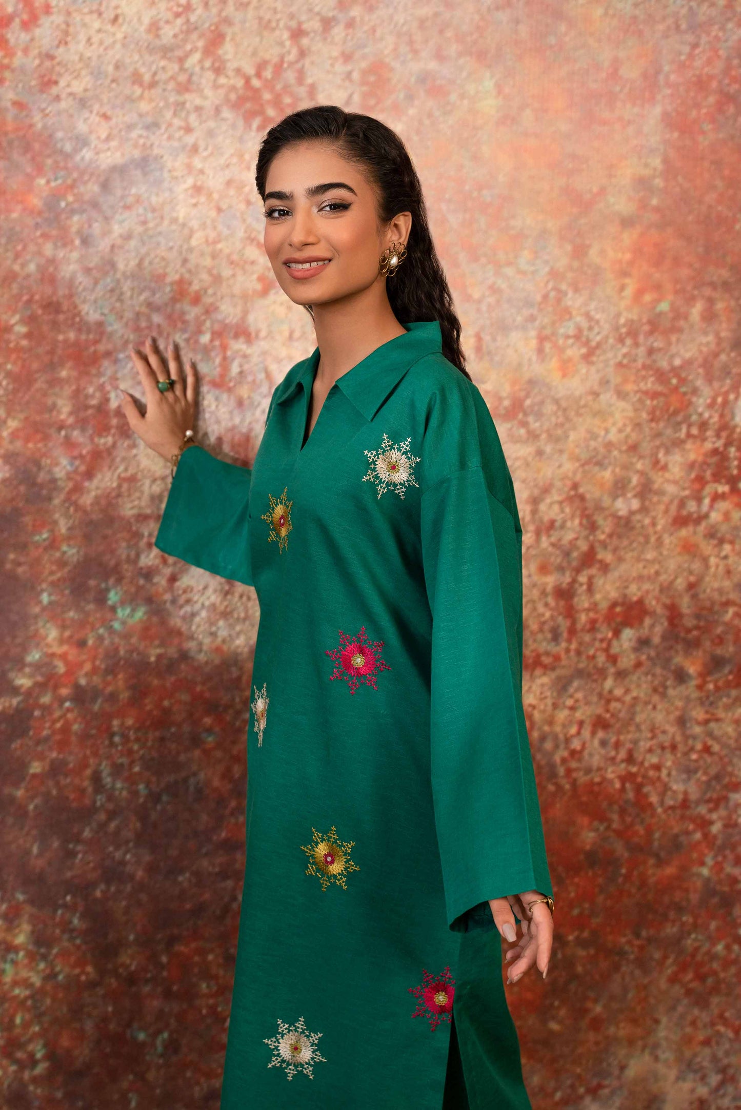 Nishat Linen - 2 Piece - Embroidered Suit - PW23-02