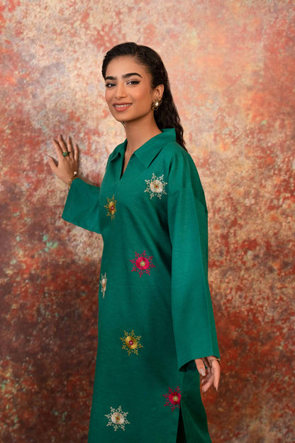 Nishat Linen - 2 Piece - Embroidered Suit - PW23-02