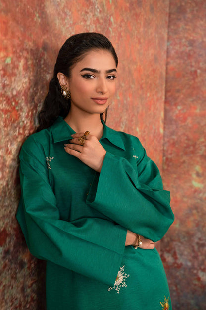 Nishat Linen - 2 Piece - Embroidered Suit - PW23-02