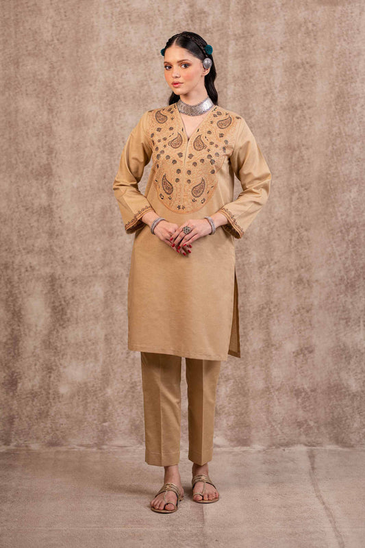 Nishat Linen - 2 Piece - Embroidered Suit - PW23-03