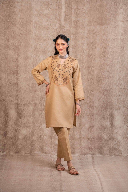 Nishat Linen - 2 Piece - Embroidered Suit - PW23-03