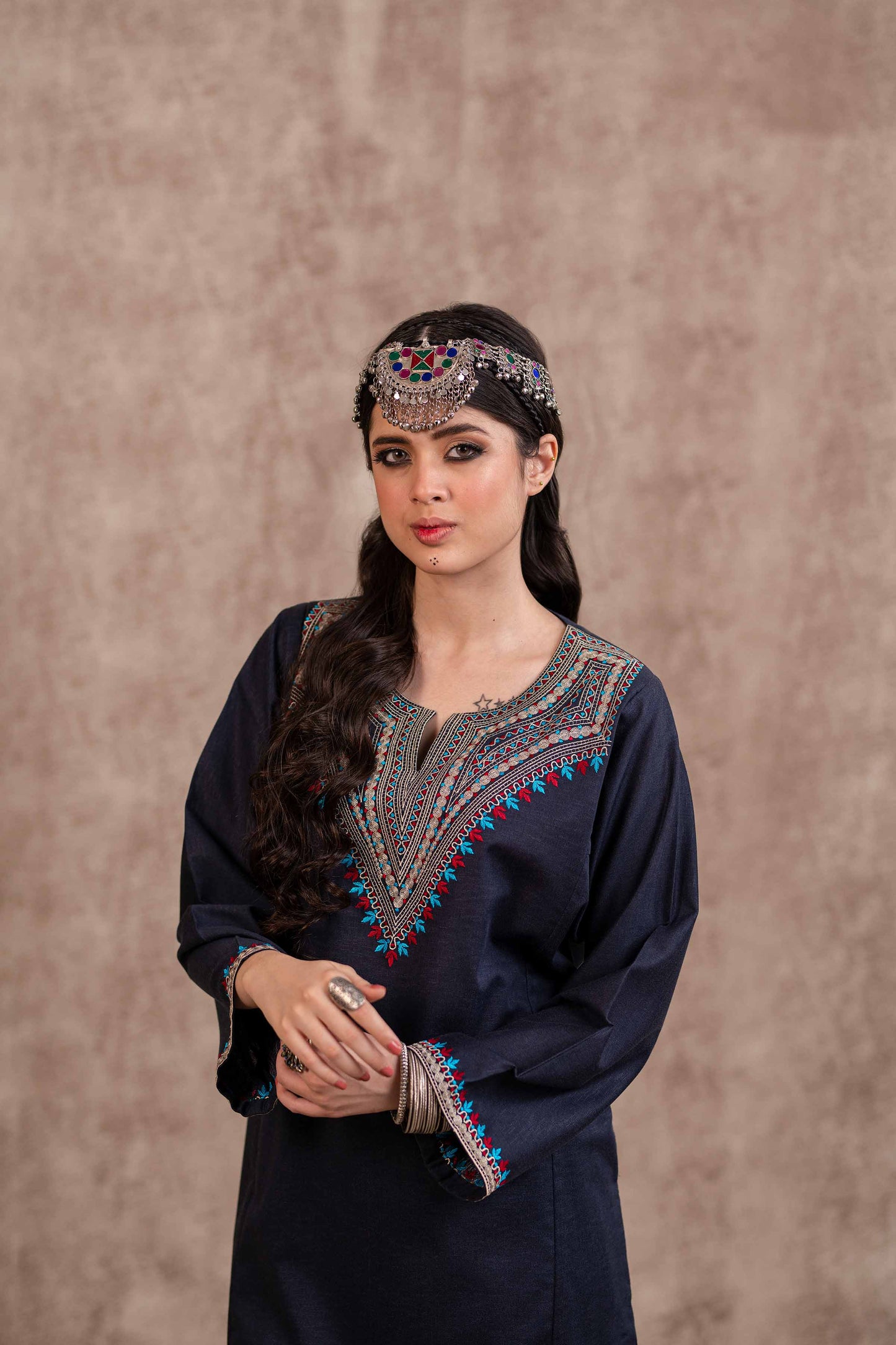 Nishat Linen - 2 Piece - Embroidered Suit - PW23-04