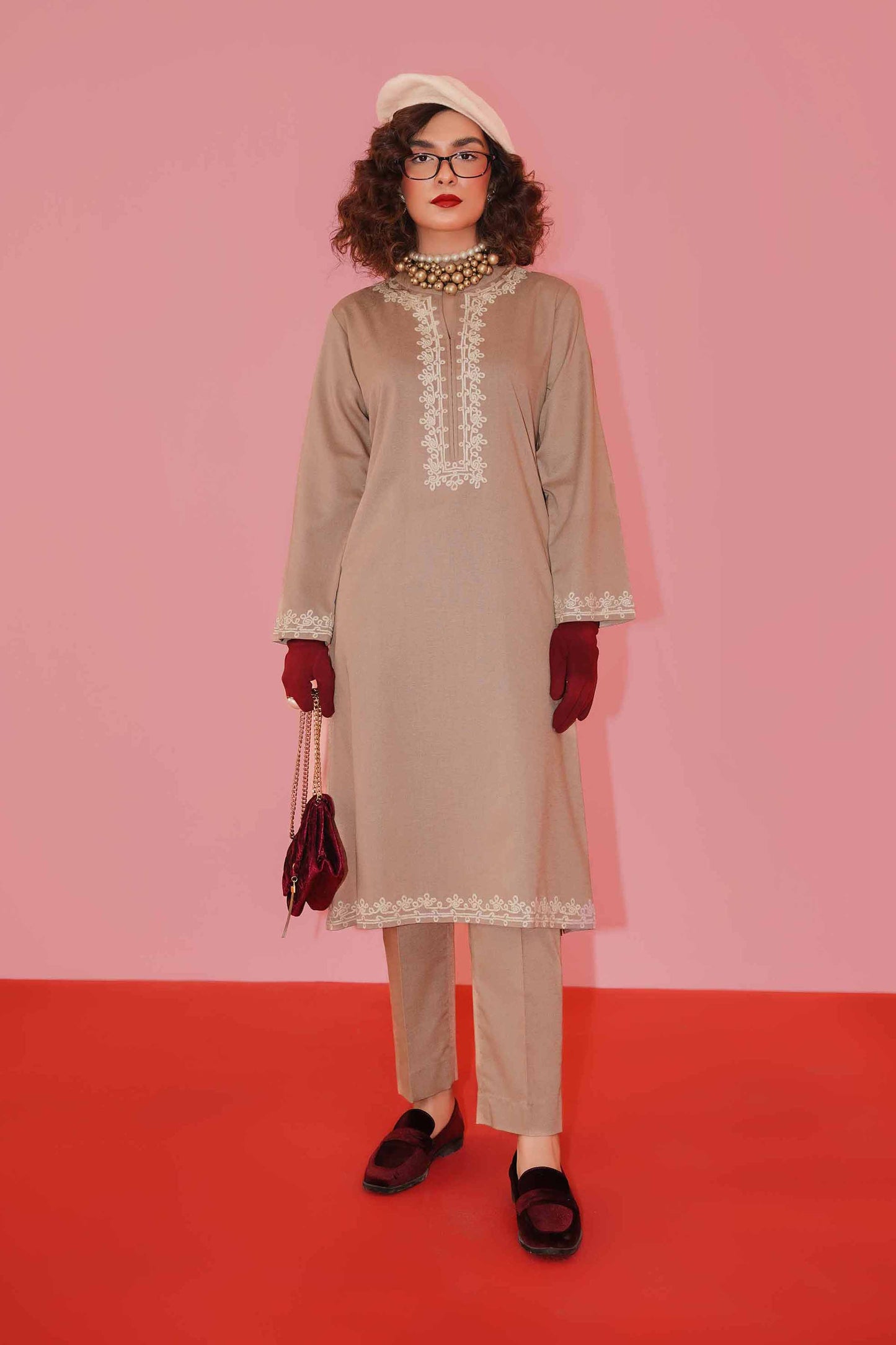 Nishat Linen - 2 Piece - Embroidered Suit - PW23-05