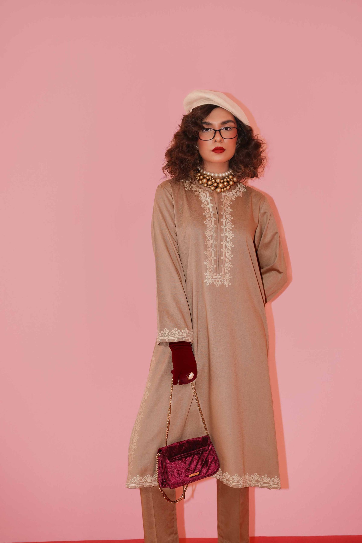 Nishat Linen - 2 Piece - Embroidered Suit - PW23-05