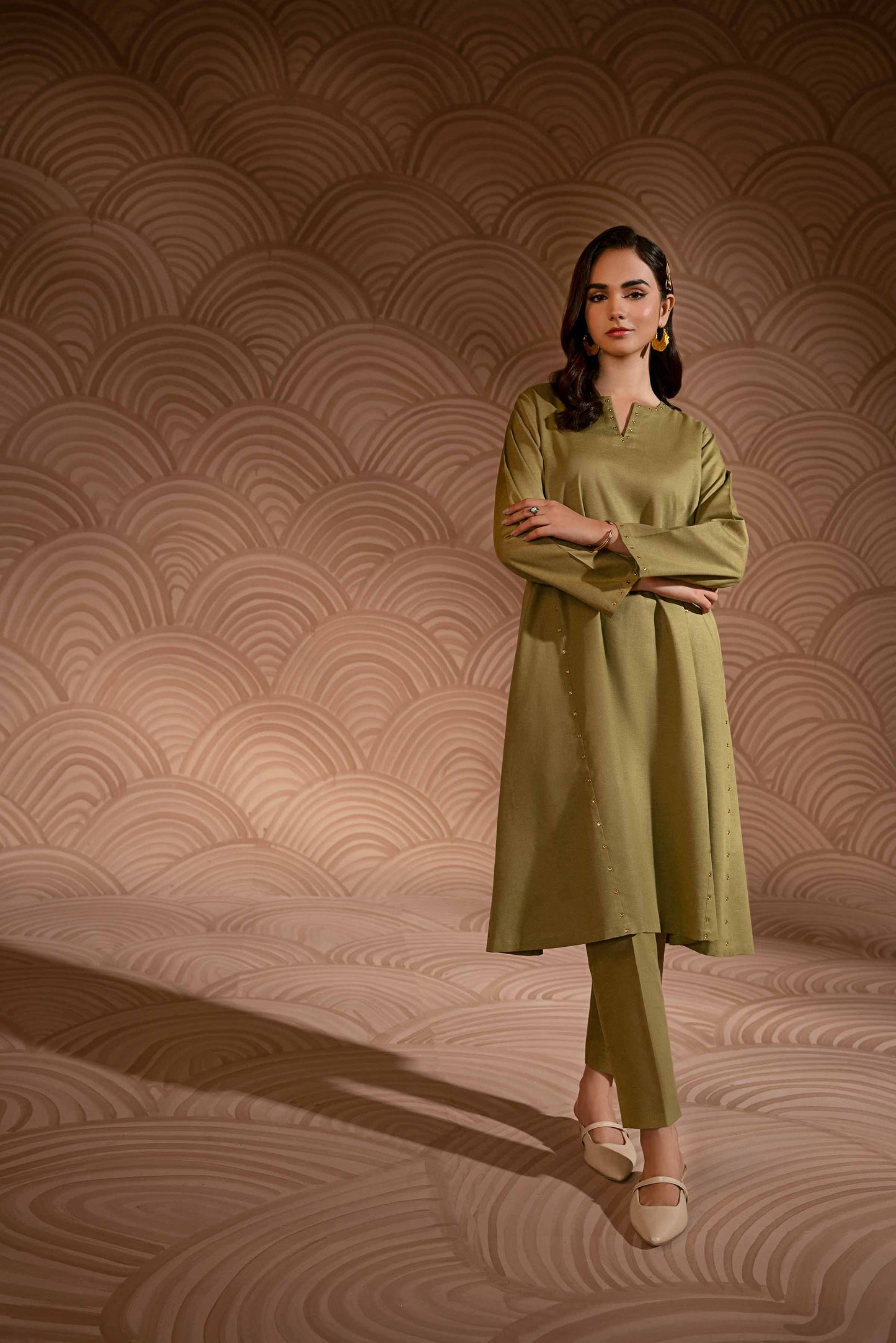 Nishat Linen - 2 Piece - Embroidered Suit - PW23-06