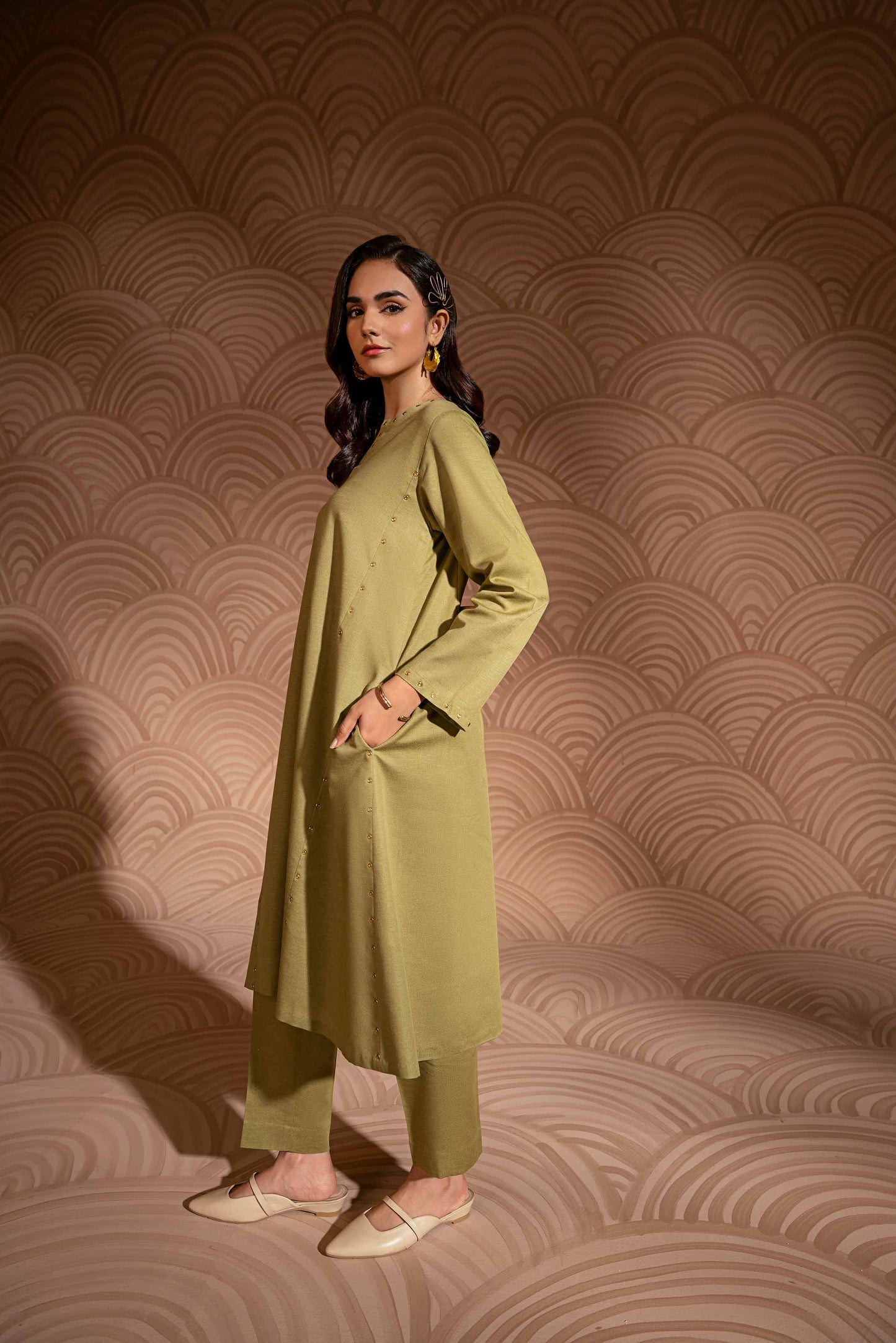 Nishat Linen - 2 Piece - Embroidered Suit - PW23-06