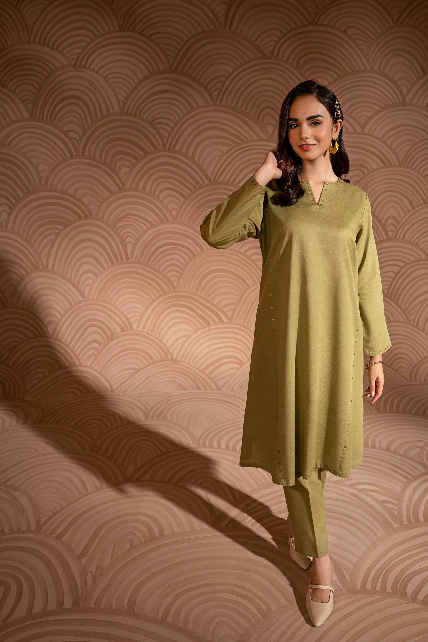 Nishat Linen - 2 Piece - Embroidered Suit - PW23-06
