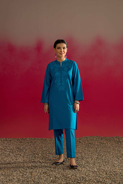 Nishat Linen - 2 Piece - Embroidered Suit - PW23-08