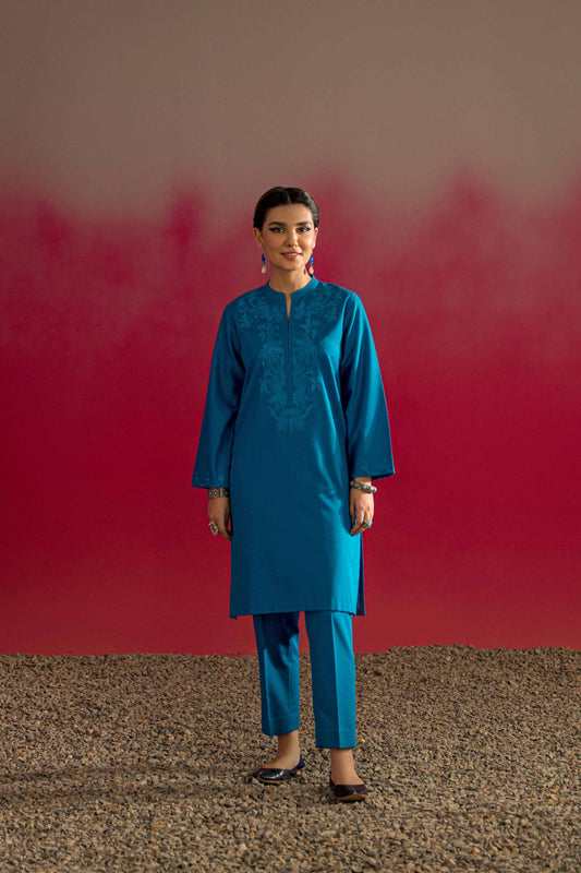 Nishat Linen - 2 Piece - Embroidered Suit - PW23-08