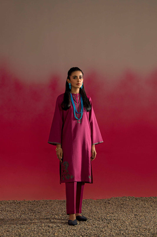 Nishat Linen - 2 Piece - Embroidered Suit - PW23-10
