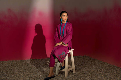 Nishat Linen - 2 Piece - Embroidered Suit - PW23-10
