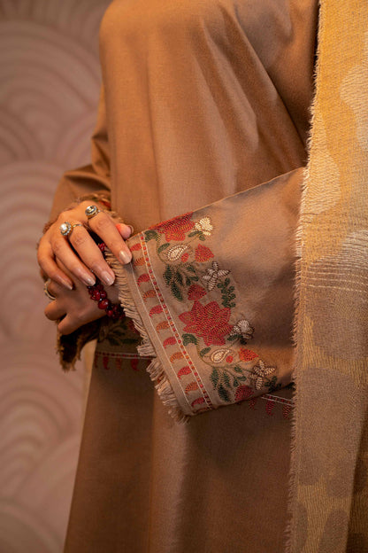 Nishat Linen - 3 Piece - Embroidered Suit - PW23-100