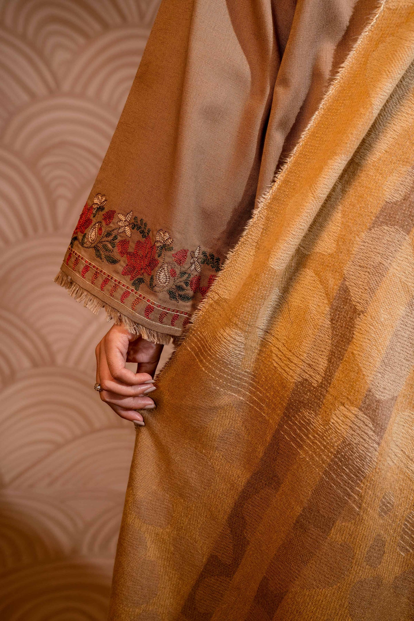 Nishat Linen - 3 Piece - Embroidered Suit - PW23-100