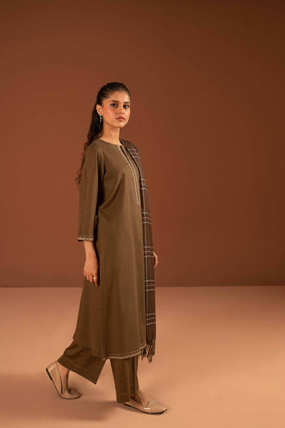 Nishat Linen - 3 Piece - Embroidered Suit - PW23-102