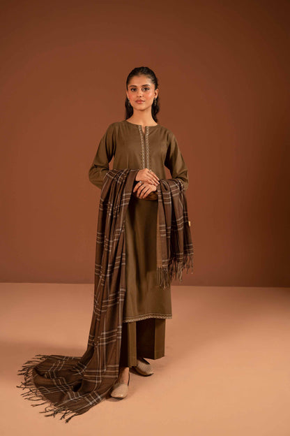 Nishat Linen - 3 Piece - Embroidered Suit - PW23-102