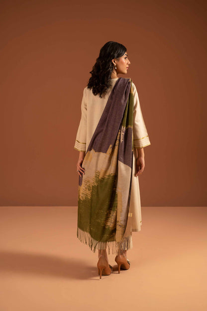 Nishat Linen - 3 Piece - Embroidered Suit - PW23-103