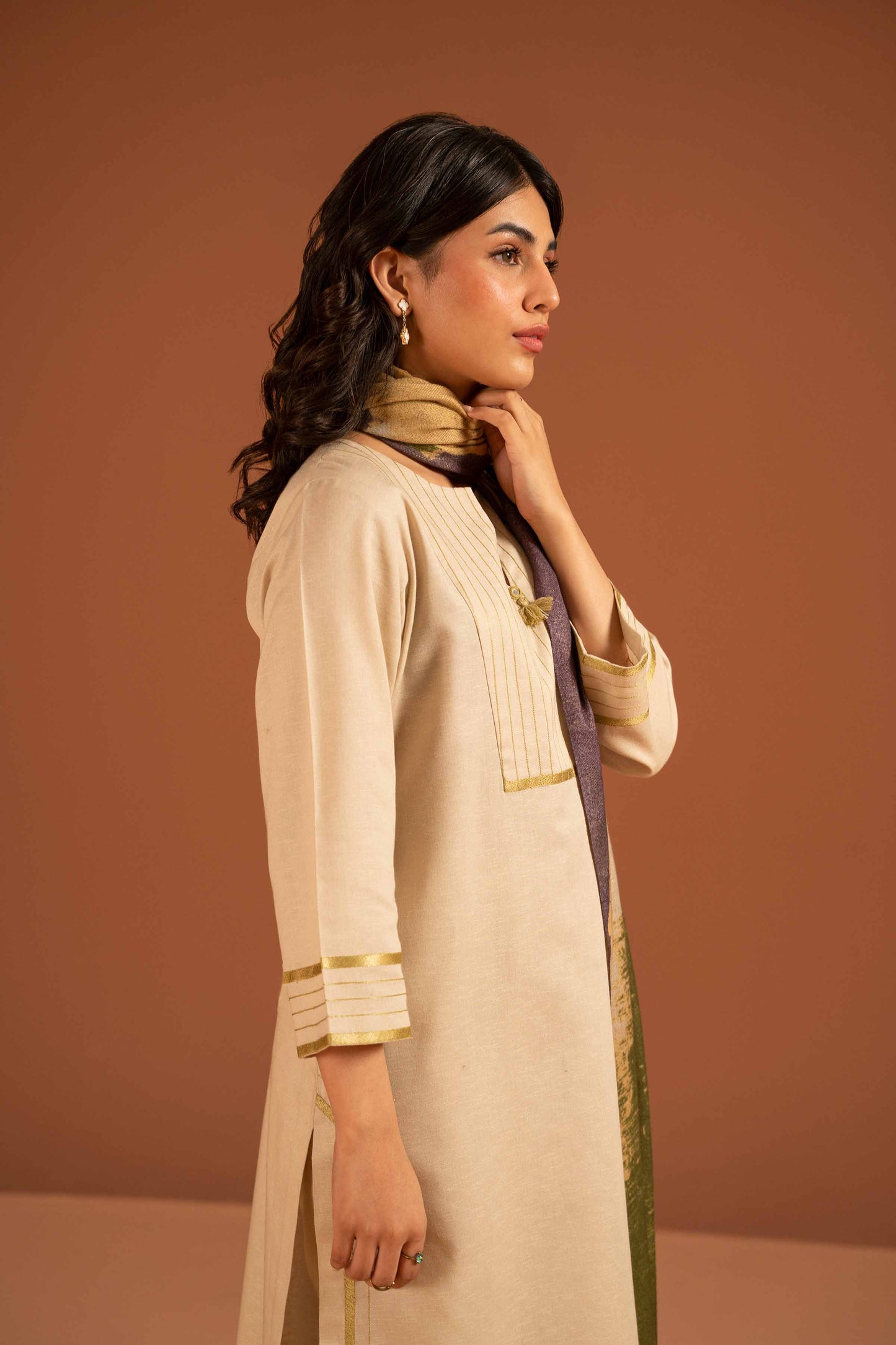 Nishat Linen - 3 Piece - Embroidered Suit - PW23-103