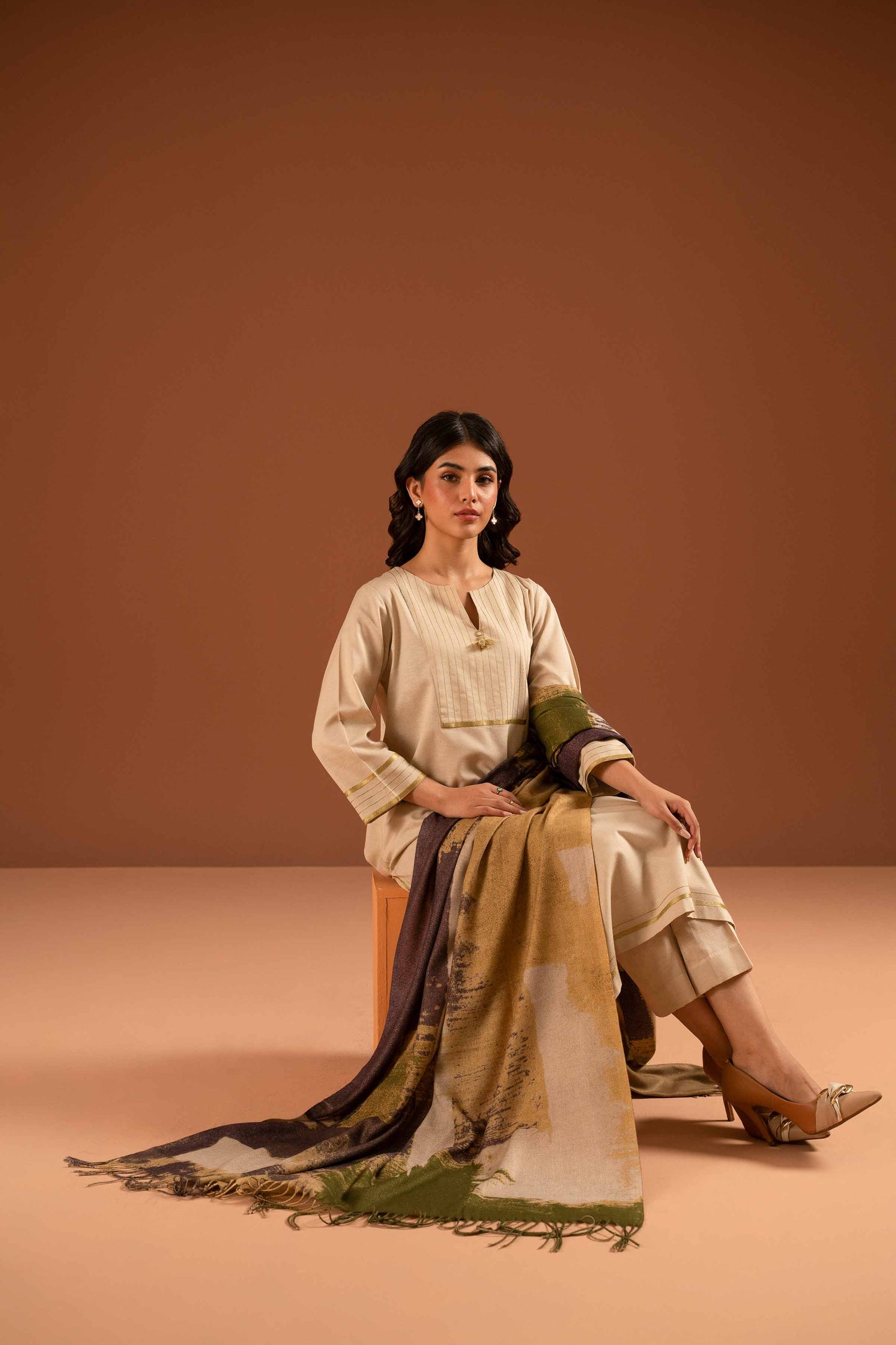 Nishat Linen - 3 Piece - Embroidered Suit - PW23-103