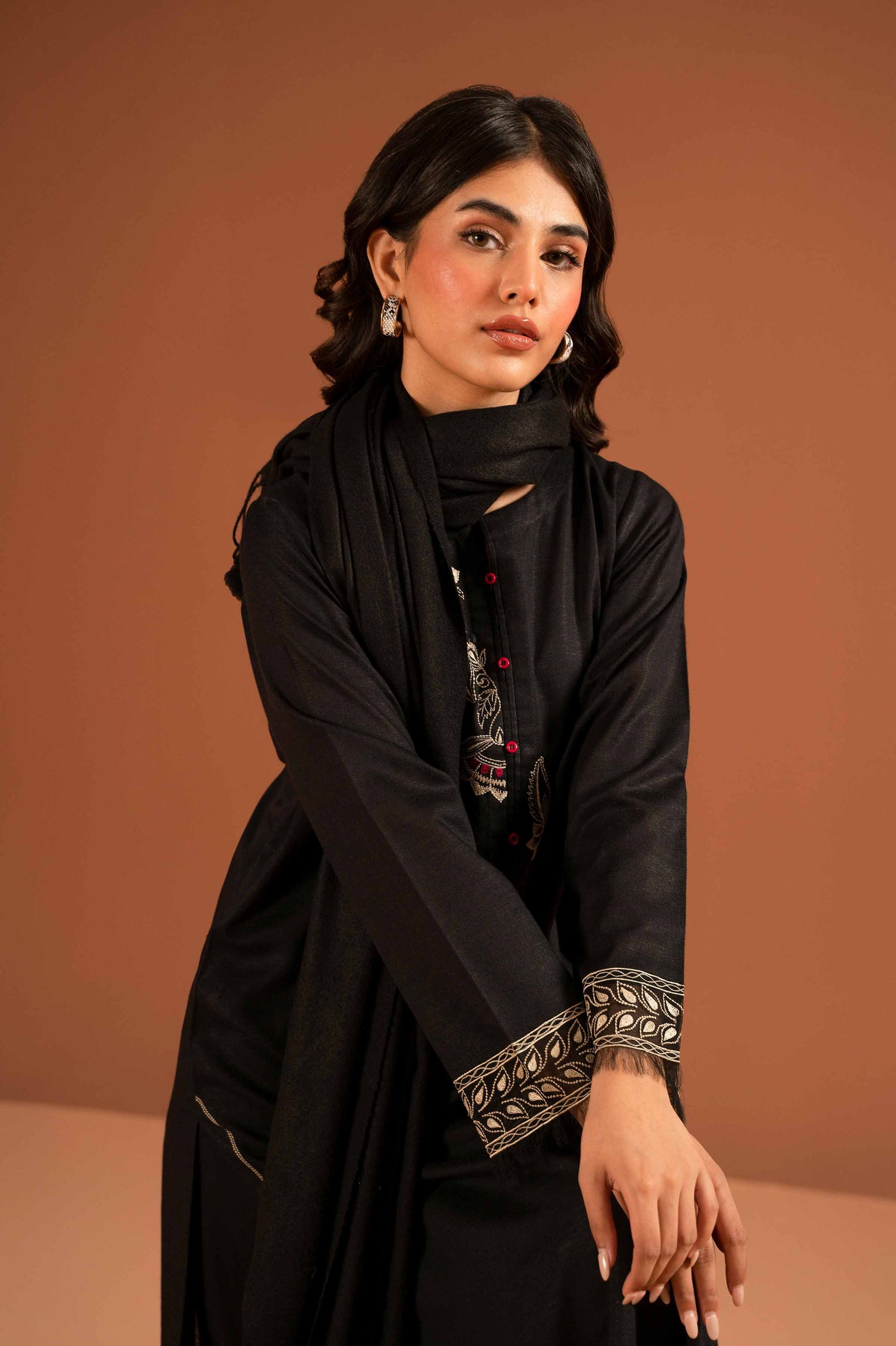 Nishat Linen - 3 Piece - Embroidered Suit - PW23-104