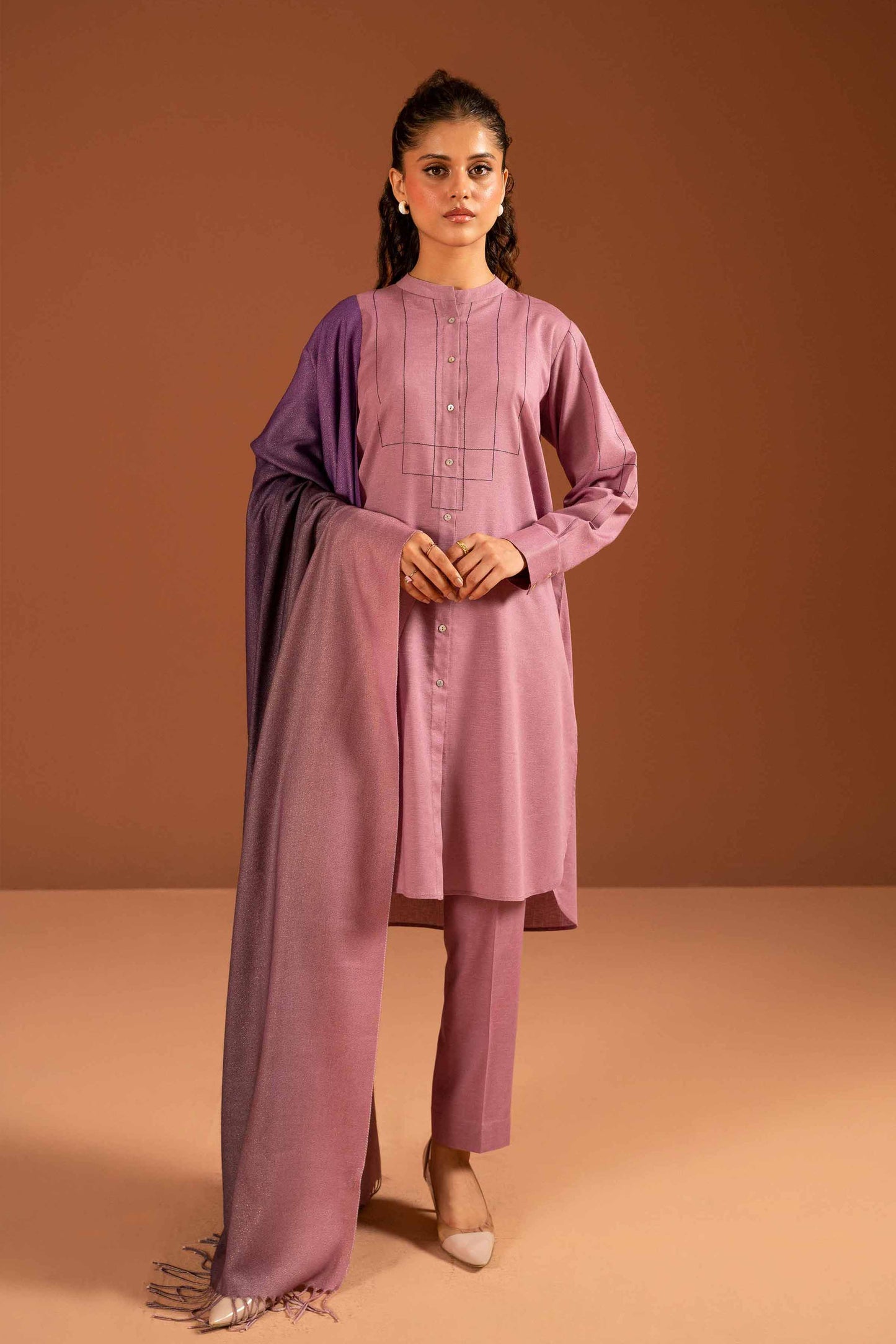 Nishat Linen - 3 Piece - Basic Suit - PW23-105