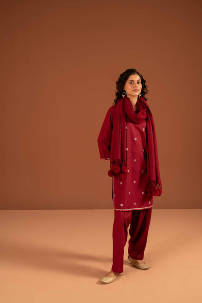 Nishat Linen - 3 Piece - Embroidered Suit - PW23-106