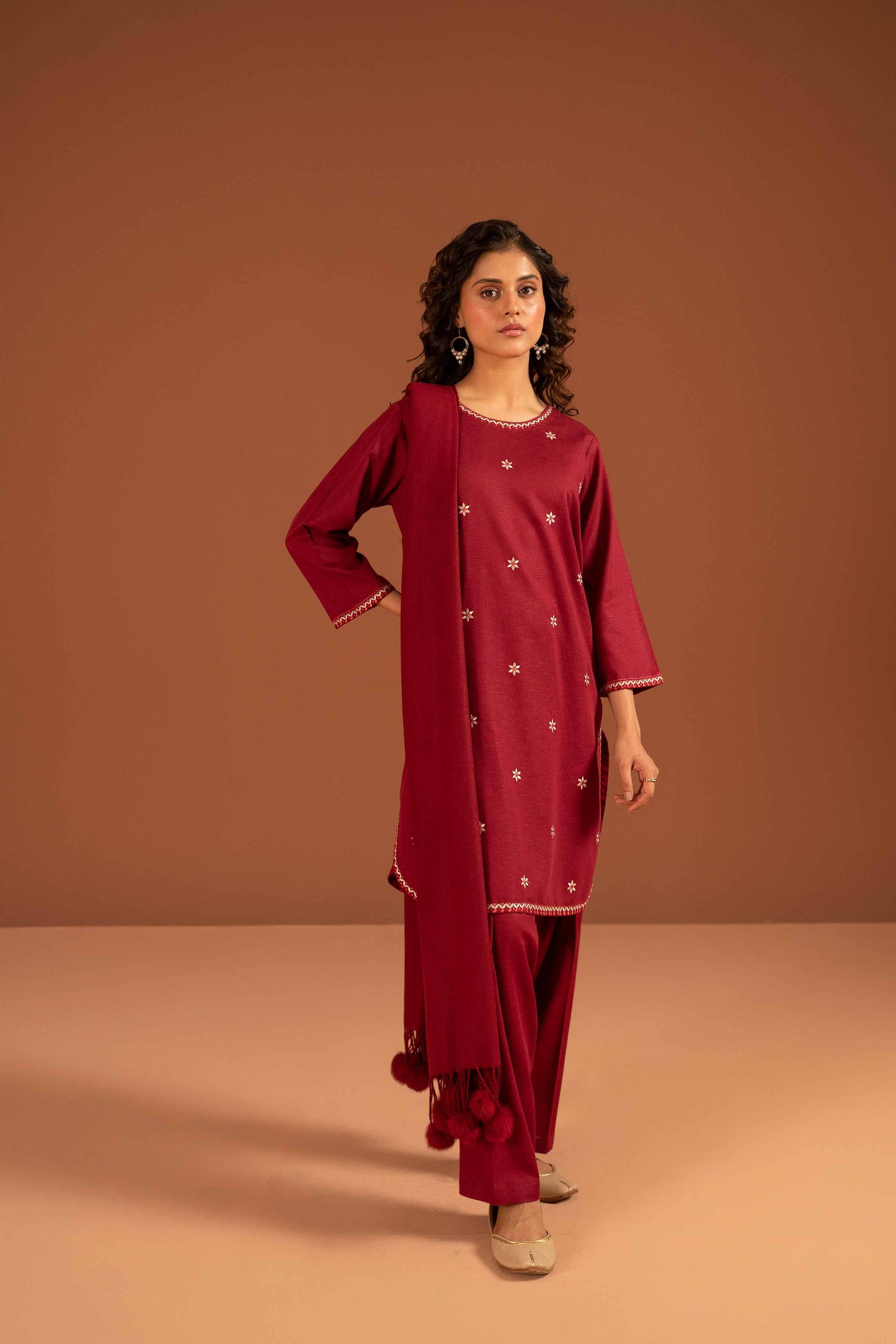 Nishat Linen - 3 Piece - Embroidered Suit - PW23-106