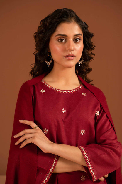 Nishat Linen - 3 Piece - Embroidered Suit - PW23-106