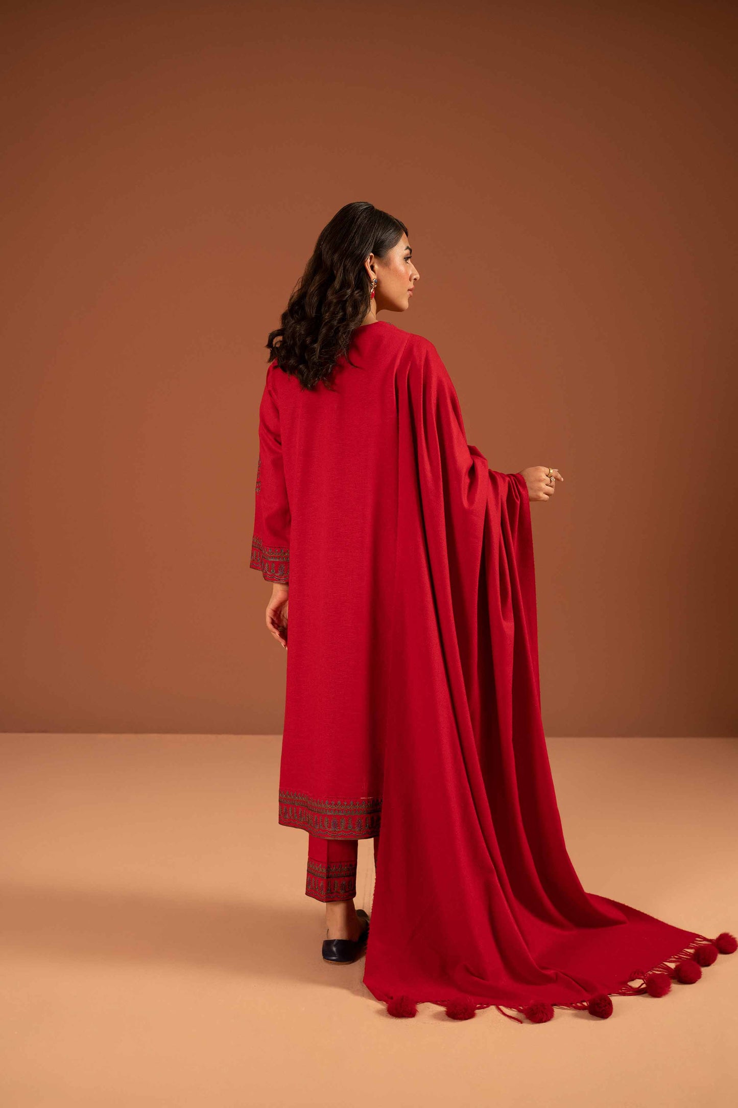 Nishat Linen - 3 Piece - Embroidered Suit - PW23-107