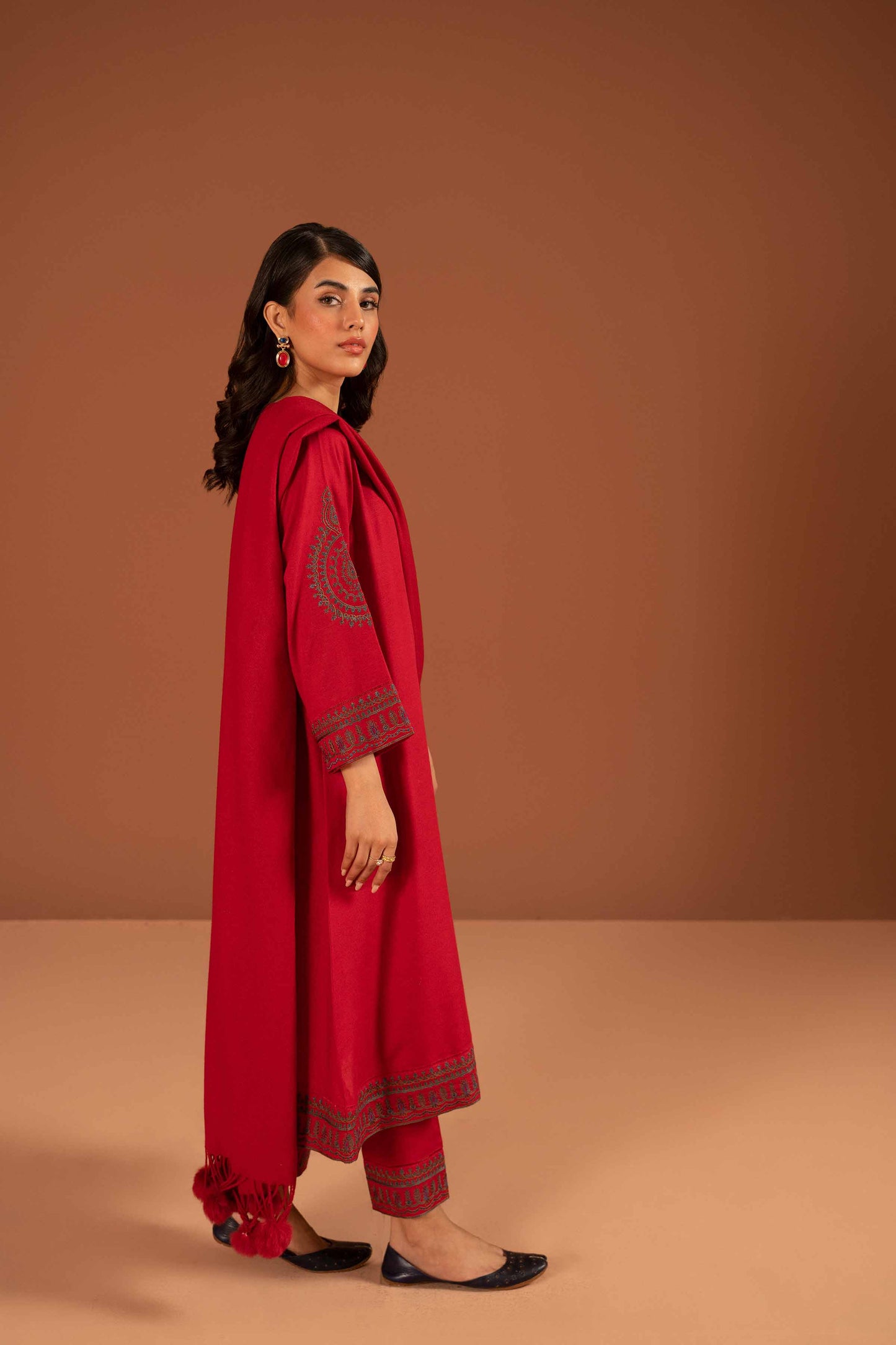 Nishat Linen - 3 Piece - Embroidered Suit - PW23-107