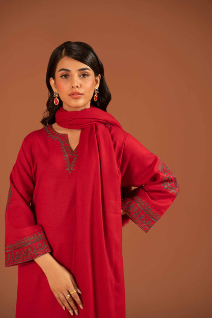 Nishat Linen - 3 Piece - Embroidered Suit - PW23-107