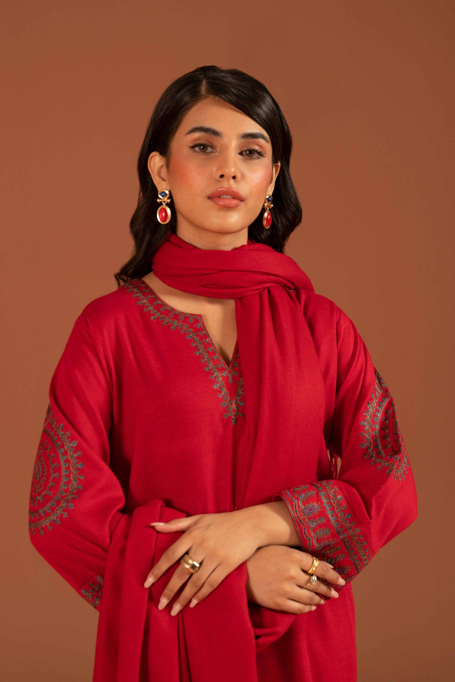 Nishat Linen - 3 Piece - Embroidered Suit - PW23-107