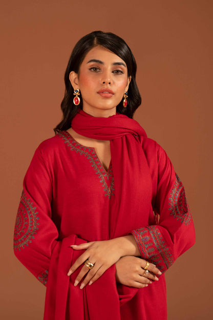 Nishat Linen - 3 Piece - Embroidered Suit - PW23-107