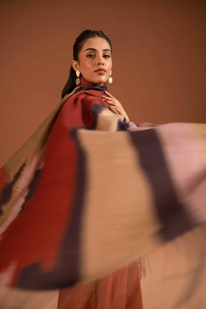 Nishat Linen - 3 Piece - Embroidered Suit - PW23-108