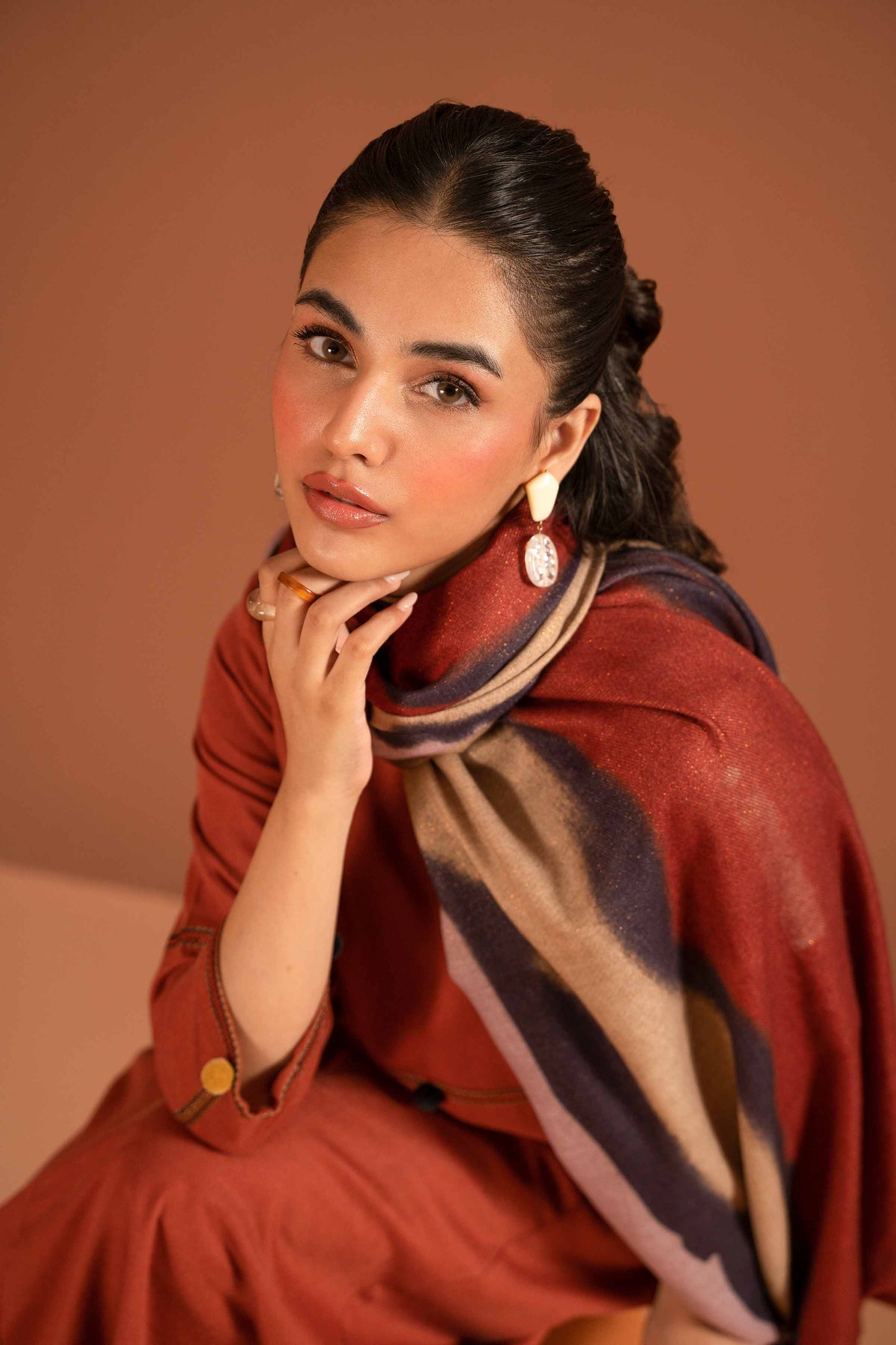 Nishat Linen - 3 Piece - Embroidered Suit - PW23-108