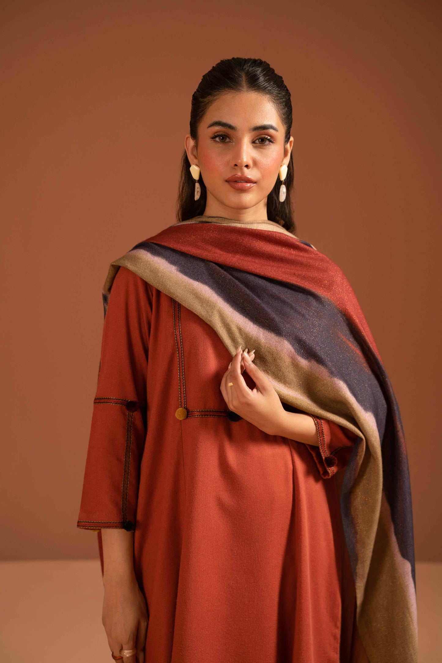 Nishat Linen - 3 Piece - Embroidered Suit - PW23-108