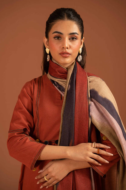 Nishat Linen - 3 Piece - Embroidered Suit - PW23-108