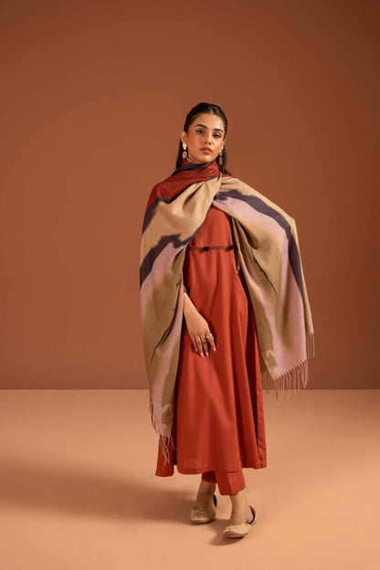 Nishat Linen - 3 Piece - Embroidered Suit - PW23-108