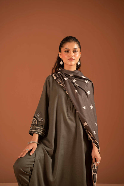Nishat Linen - 3 Piece - Embroidered Suit - PW23-109