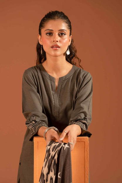 Nishat Linen - 3 Piece - Embroidered Suit - PW23-109