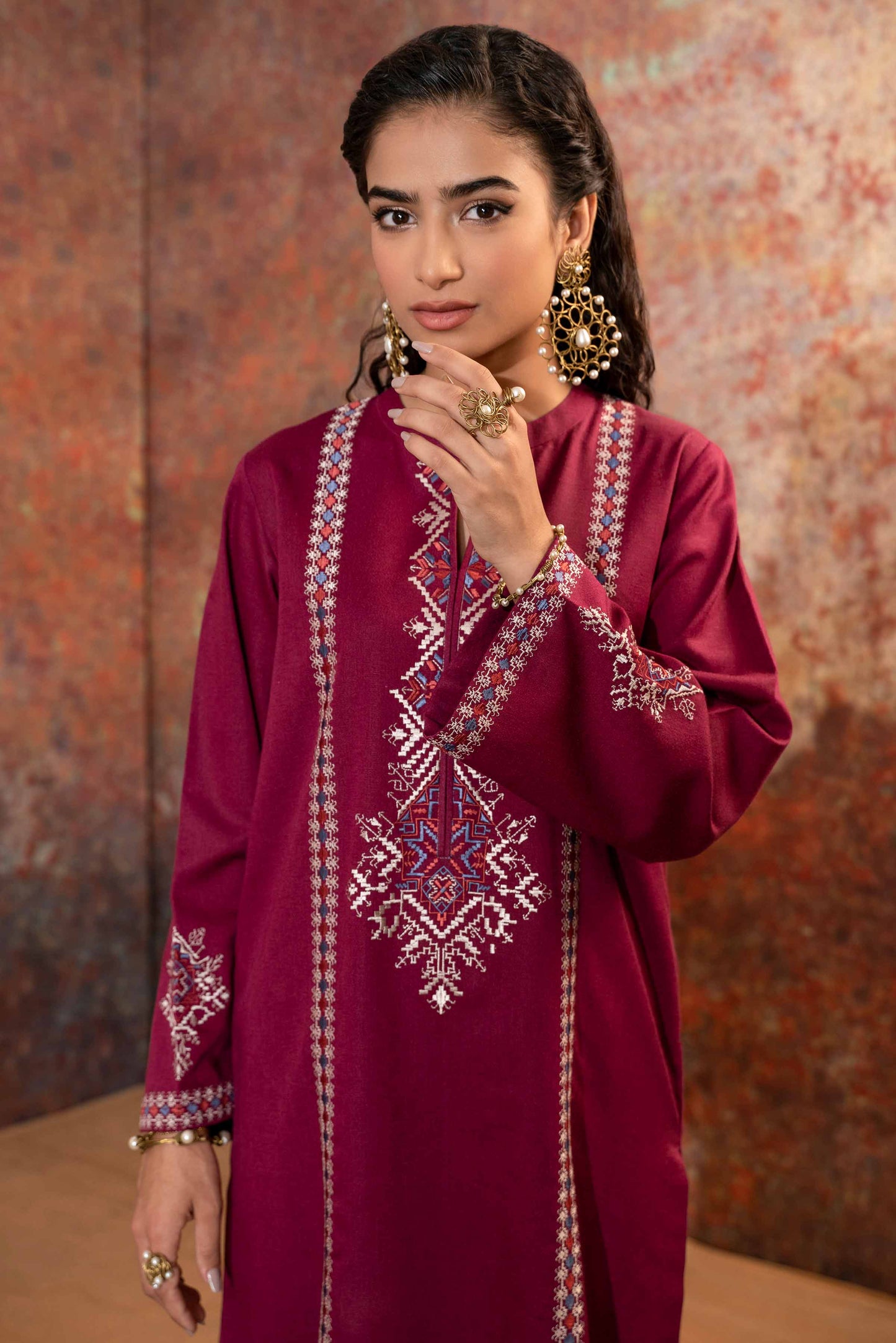 Nishat Linen - 2 Piece - Embroidered Suit - PW23-11
