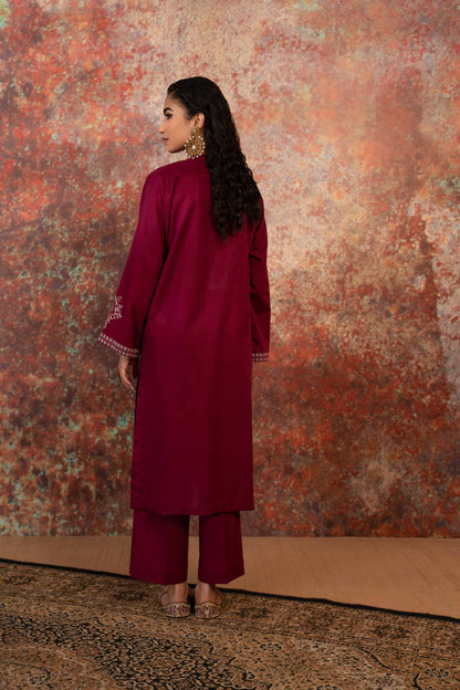 Nishat Linen - 2 Piece - Embroidered Suit - PW23-11