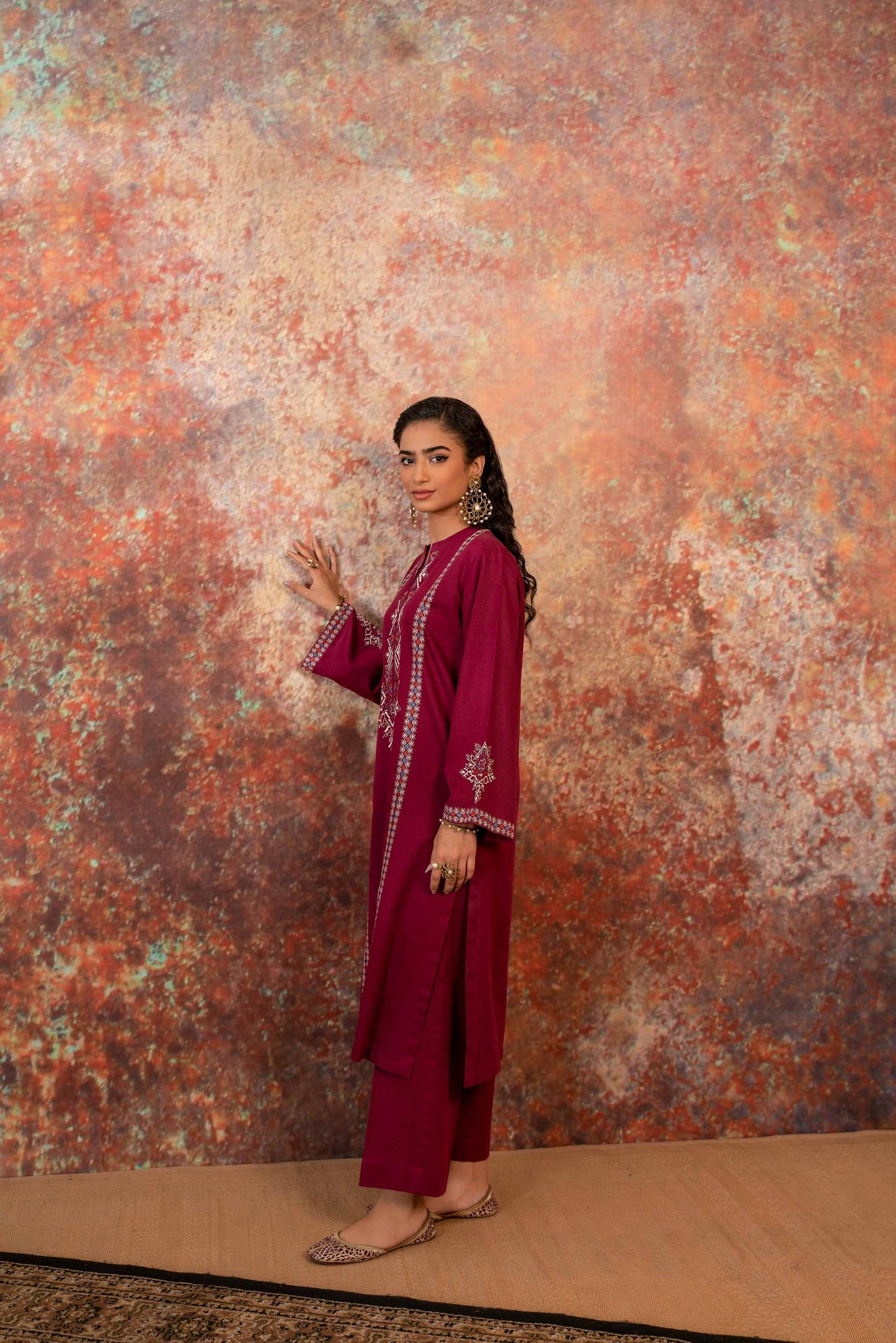 Nishat Linen - 2 Piece - Embroidered Suit - PW23-11