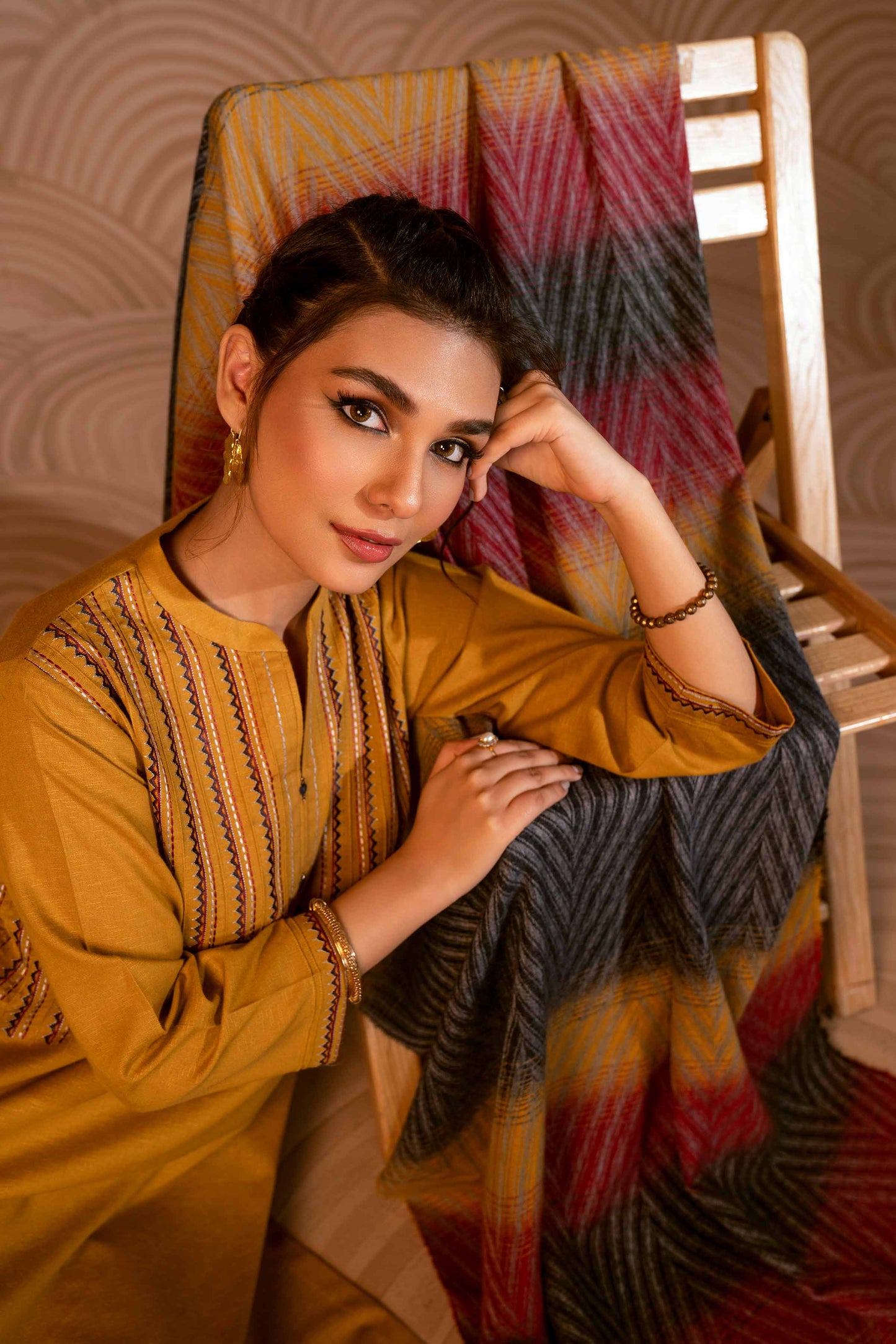 Nishat Linen - 3 Piece - Embroidered Suit - PW23-111