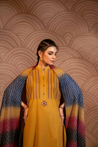 Nishat Linen - 3 Piece - Embroidered Suit - PW23-111