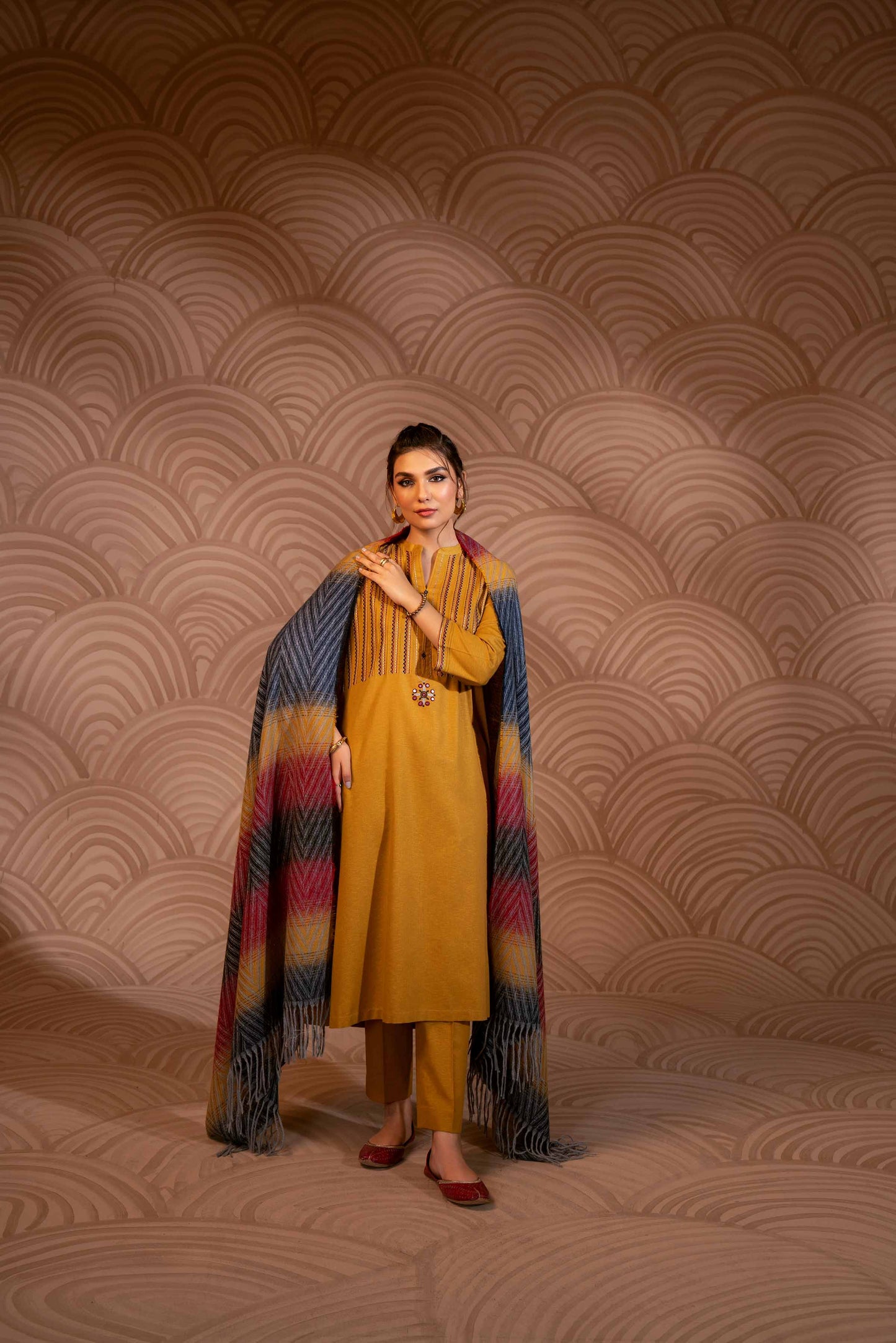 Nishat Linen - 3 Piece - Embroidered Suit - PW23-111