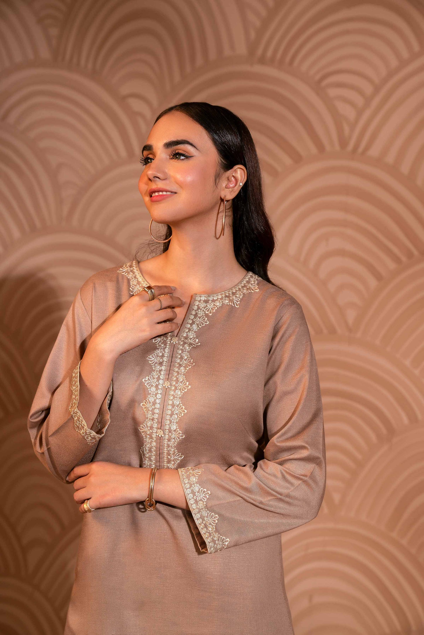 Nishat Linen - 2 Piece - Embroidered Suit - PW23-112